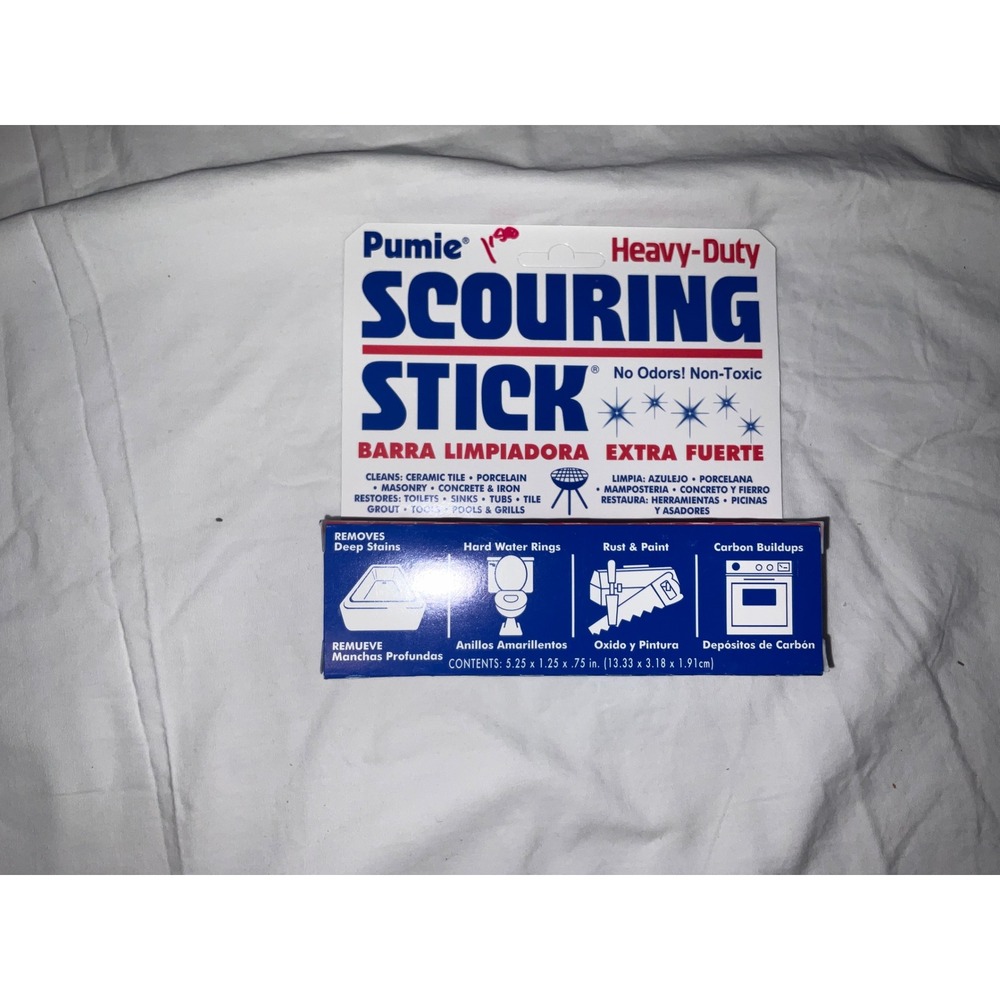 Pumie Heavy Duty Scouring Stick Extra Strong No Odors Non Toxic
